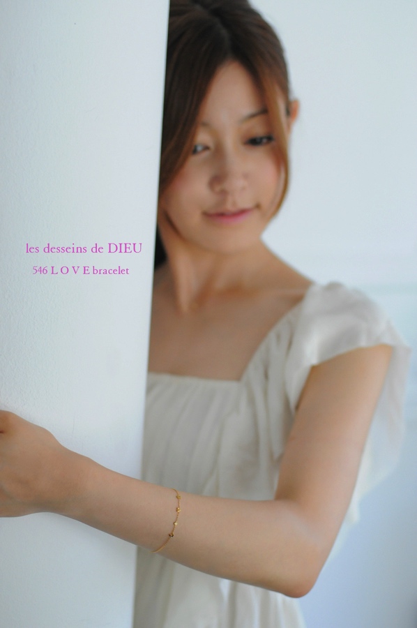 レデッサンドゥデュー 546 ラブ レタード ブレスレット 18金,les desseins de dieu LOVE Bracelet K18