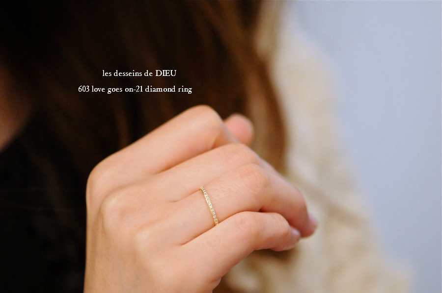 レデッサンドゥデュー 603 ハーフ エタニティ ダイヤモンド 華奢リング 18金,les desseins de dieu Love Goes On 21 Half Eternity Diamond Ring K18