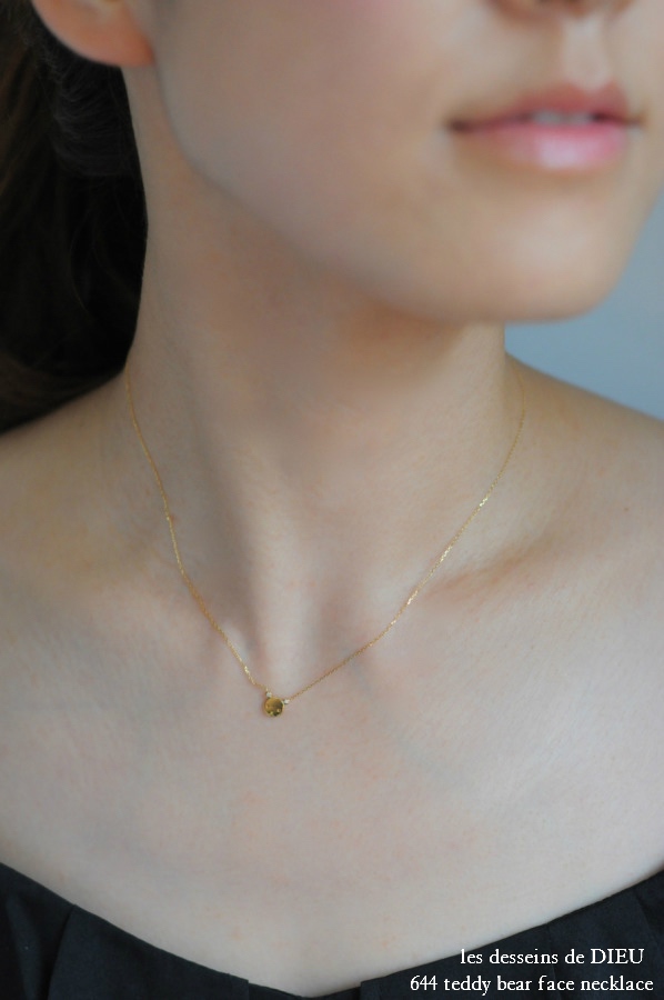 レデッサンドゥデュー 644 テディベア フェイス ネックレス 18金,les desseins de DIEU Teddy Bear Face Necklace K18