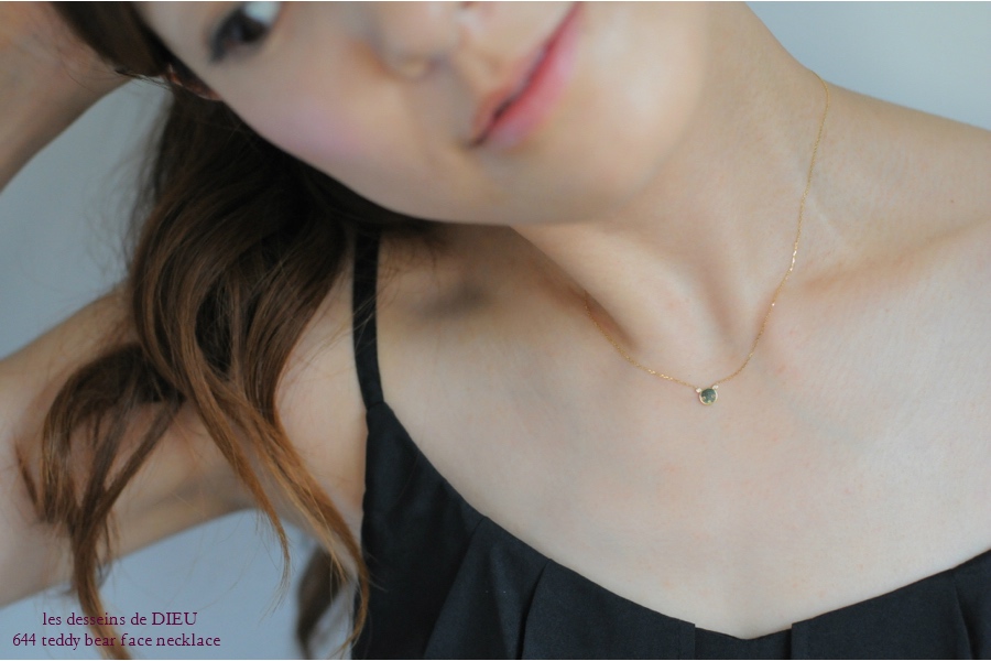 レデッサンドゥデュー 644 テディベア フェイス ネックレス 18金,les desseins de DIEU Teddy Bear Face Necklace K18