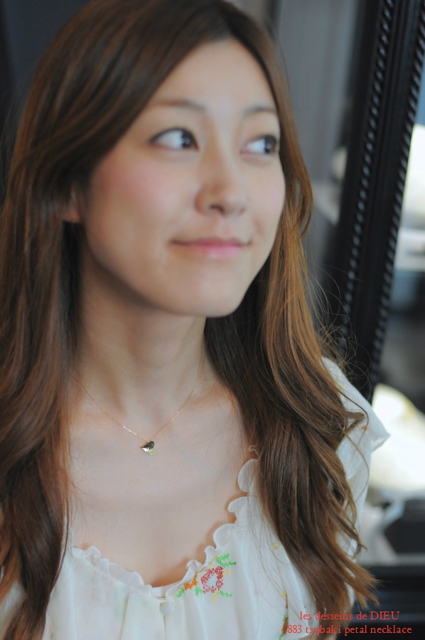 レデッサンドゥデュー 883 ハート 椿 ネックレス 18金,les desseins de DIEU Heart Tsubaki Necklace K18