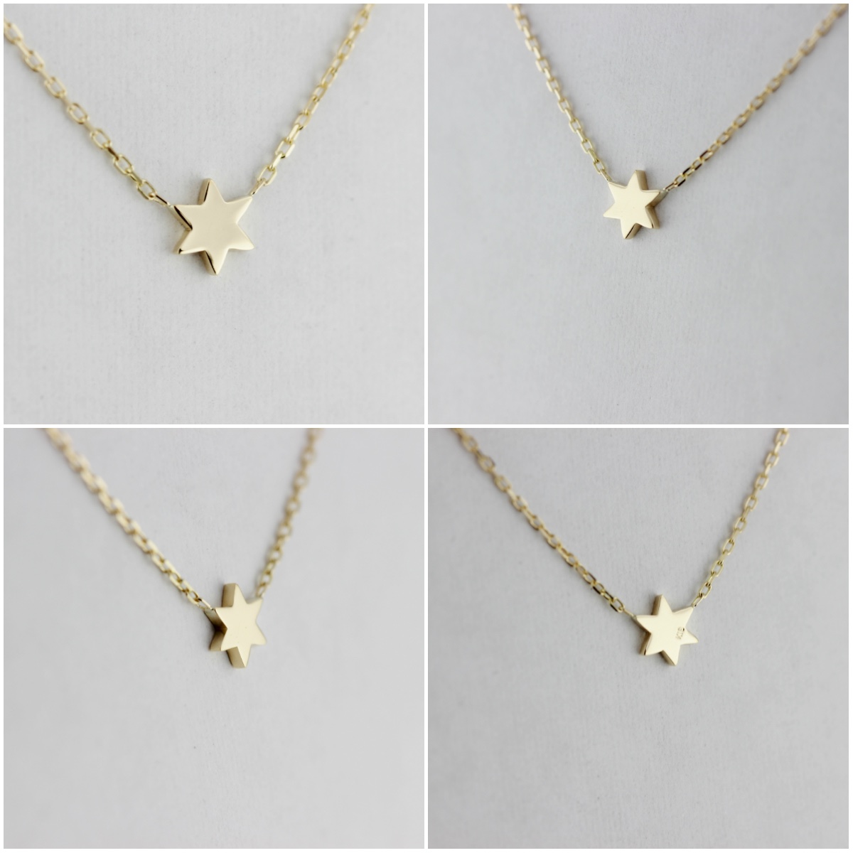 レデッサンドゥデュー 400 六芒星 ロクボウセイ ヘキサグラム ネックレス 18金,les desseins de DIEU Hexagram Necklace K18