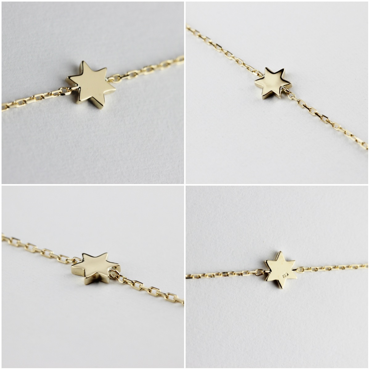 レデッサンドゥデュー 401 ヘキサグラム ロクボウセイ 六芒星 ブレスレット 18金,les desseins de DIEU Hexagram Bracelet K18