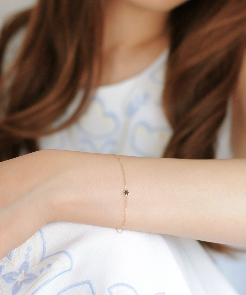 レデッサンドゥデュー 401 ヘキサグラム ロクボウセイ 六芒星 ブレスレット 18金,les desseins de DIEU Hexagram Bracelet K18