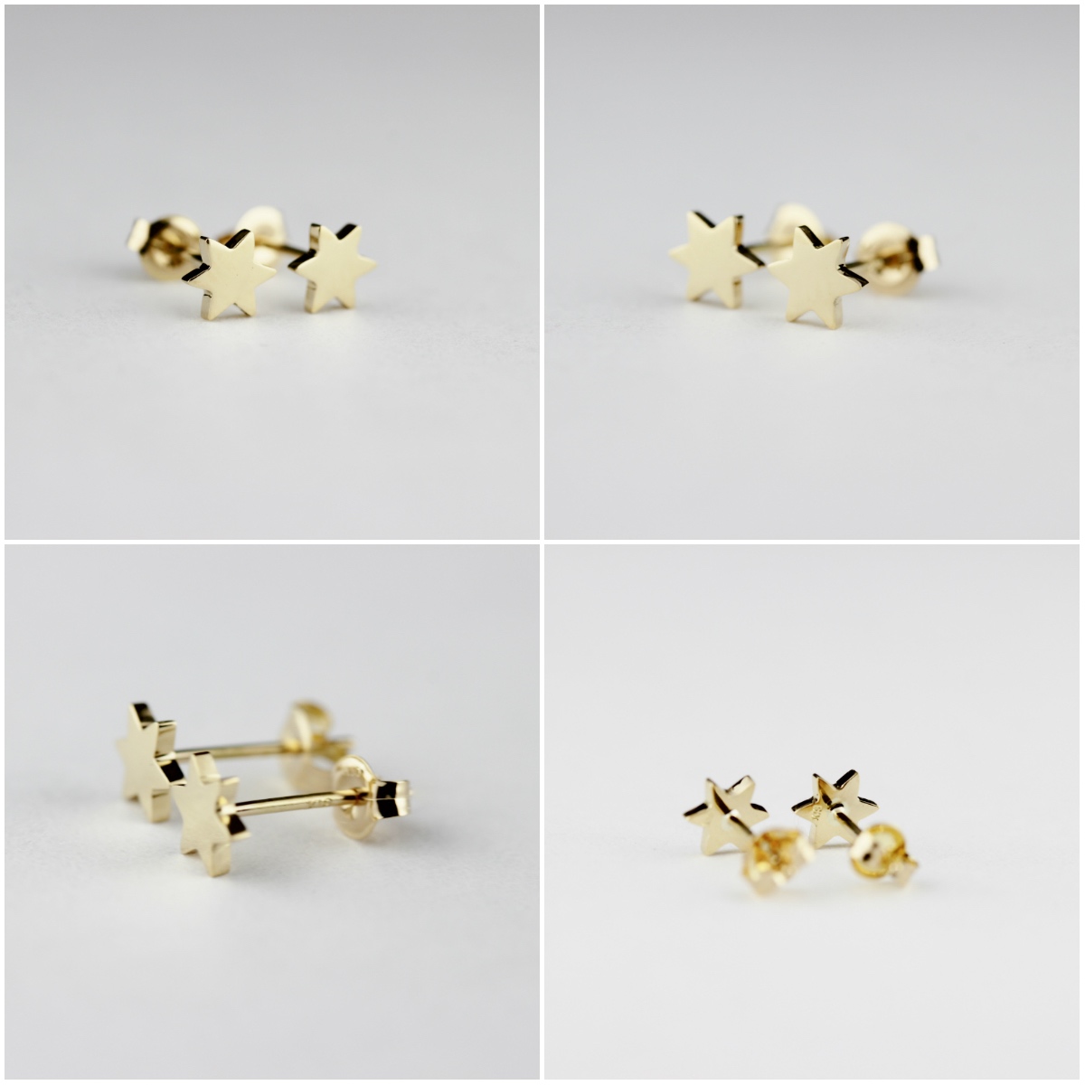 レ デッサン ドゥ デュー 403 ヘキサグラム 六芒星 ピアス 18金,les desseins de DIEU Hexagram Stud Earrings K18