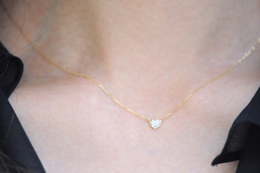 レデッサンドゥデュー 463 キャンディ ハート ダイヤモンド ネックレス 18金,les desseins de DIEU Candy Heart Diamond Necklace K18