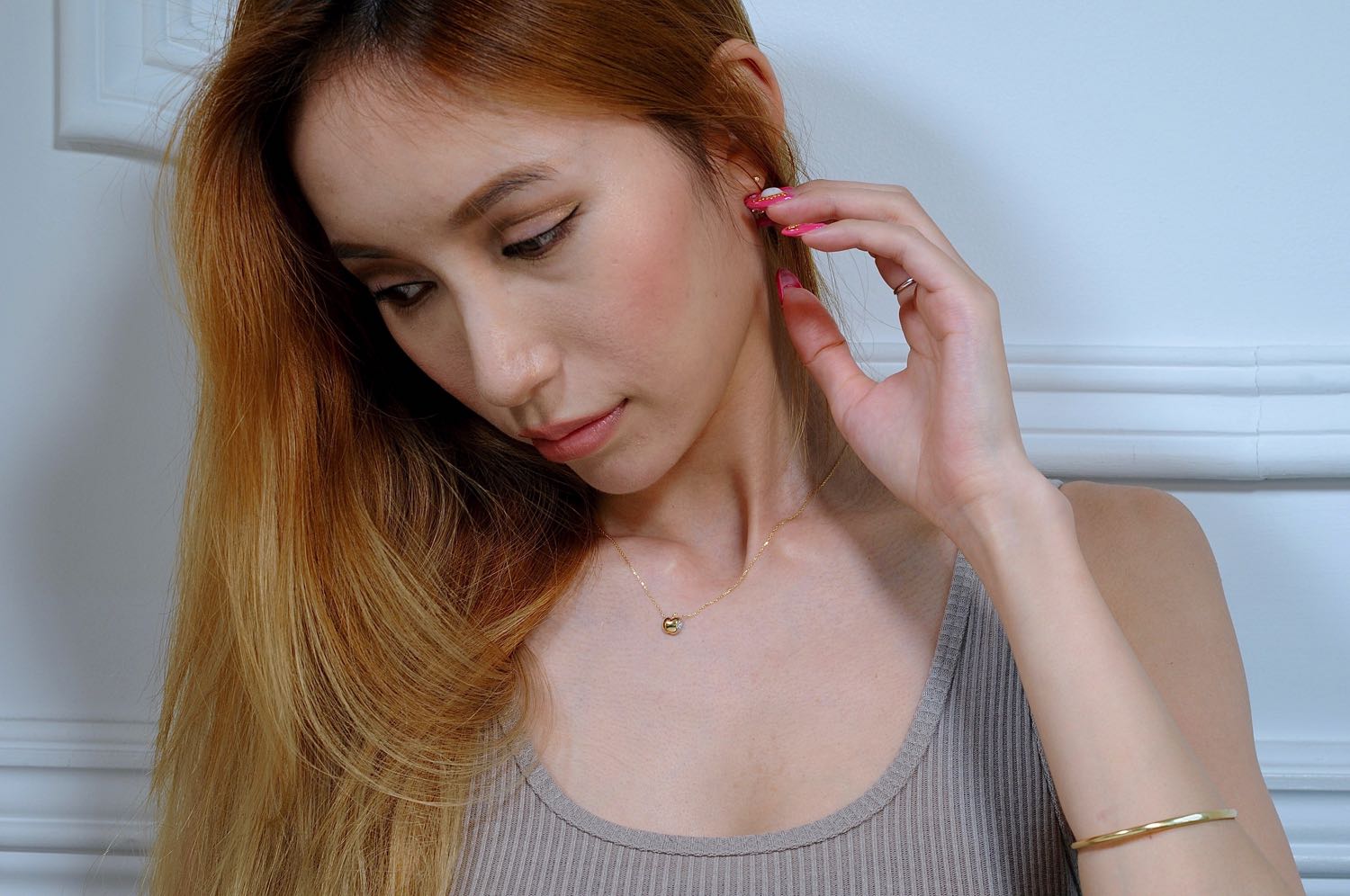 レデッサンドゥデュー572 パフ アップル ダイヤモンド ネックレス18金,les desseins de DIEU Puffed Apple Diamond Necklace K18