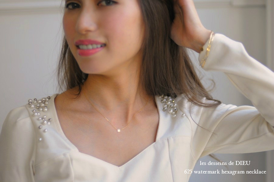 レデッサンドゥデュー 625 ウォーターマーク ヘキサグラム ネックレス 18金,les desseins de DIEU Watermark Hexagram Necklace K18