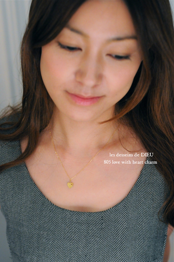 レデッサンドゥデュー 805 ラブ ウィズ ハート チャーム18金,les desseins de DIEU Love With Heart charm K18