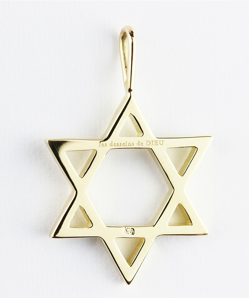 レデッサンドゥデュー 946 ヘキサグラム ロクボウセイ 六芒星 ゴールド チャーム 18金,les desseins de DIEU Hexagram Charm K18