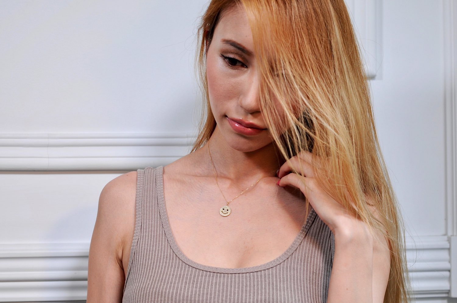 レデッサンドゥデュー 948 スマイル ダイヤモンド ニコちゃん チャーム 18金,les desseins de DIEU Smile Diamond Charm K18