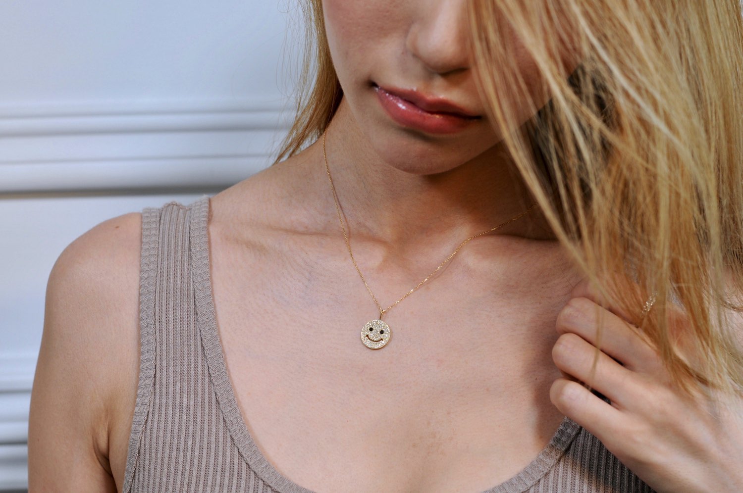 レデッサンドゥデュー 948 スマイル ダイヤモンド ニコちゃん チャーム 18金,les desseins de DIEU Smile Diamond Charm K18