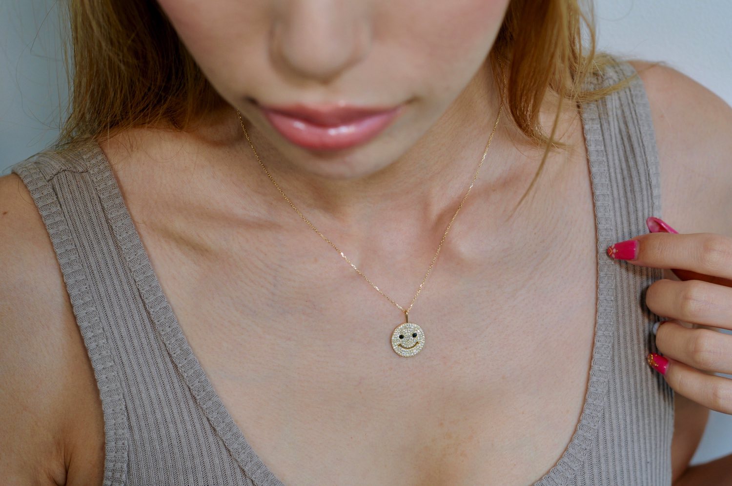 レデッサンドゥデュー 948 スマイル ダイヤモンド ニコちゃん チャーム 18金,les desseins de DIEU Smile Diamond Charm K18