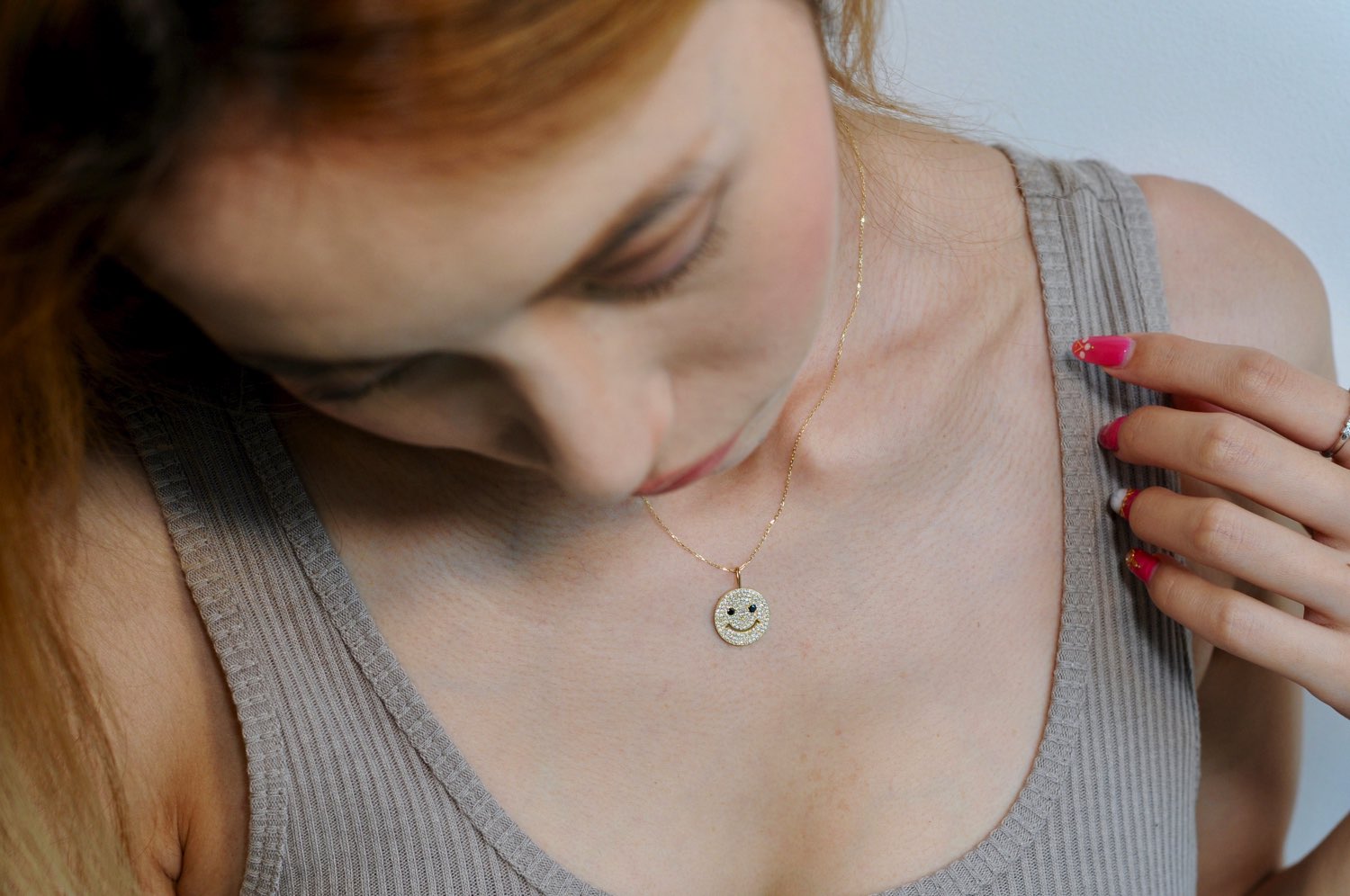 レデッサンドゥデュー 948 スマイル ダイヤモンド ニコちゃん チャーム 18金,les desseins de DIEU Smile Diamond Charm K18