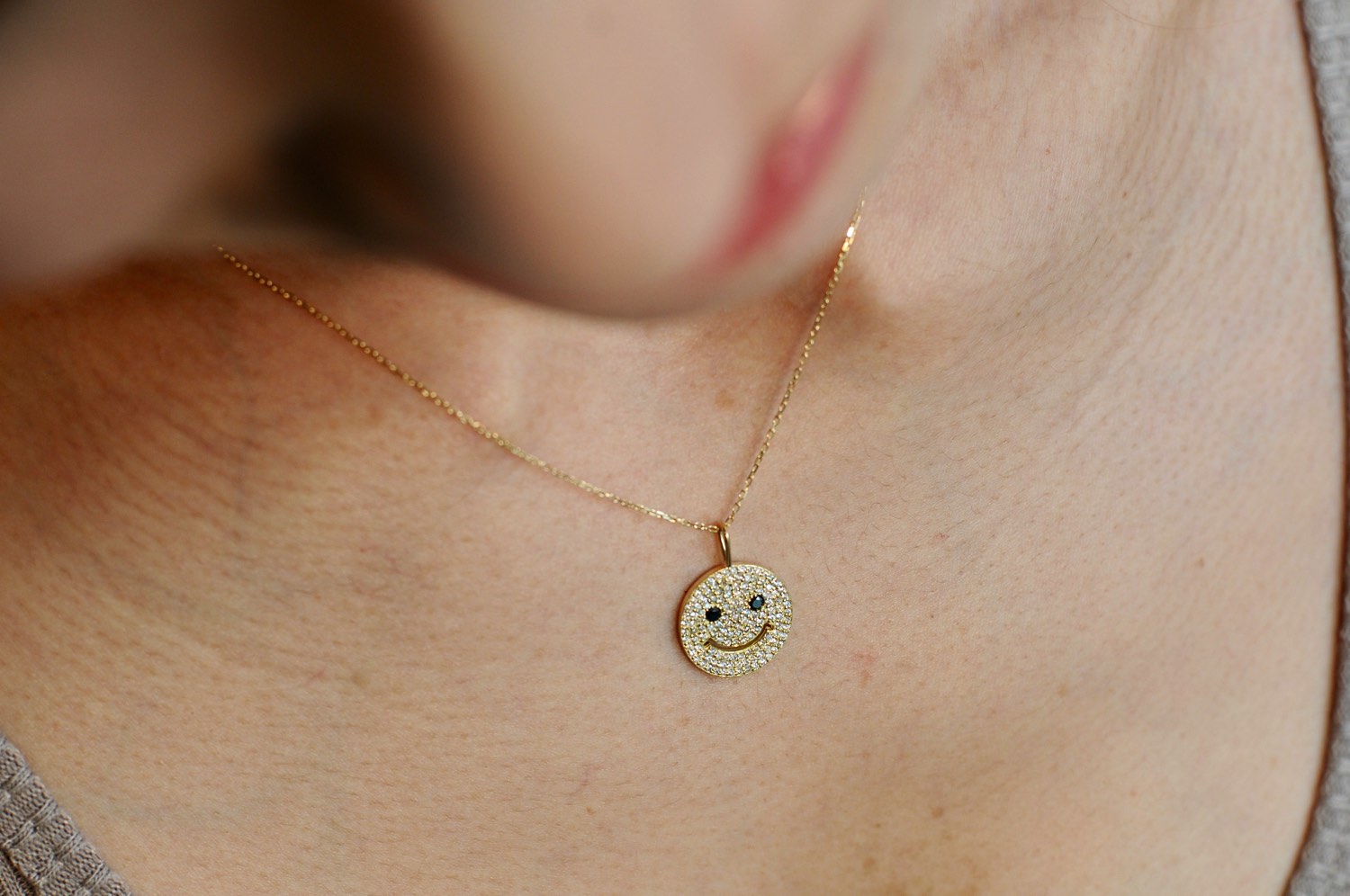 レデッサンドゥデュー 948 スマイル ダイヤモンド ニコちゃん チャーム 18金,les desseins de DIEU Smile Diamond Charm K18