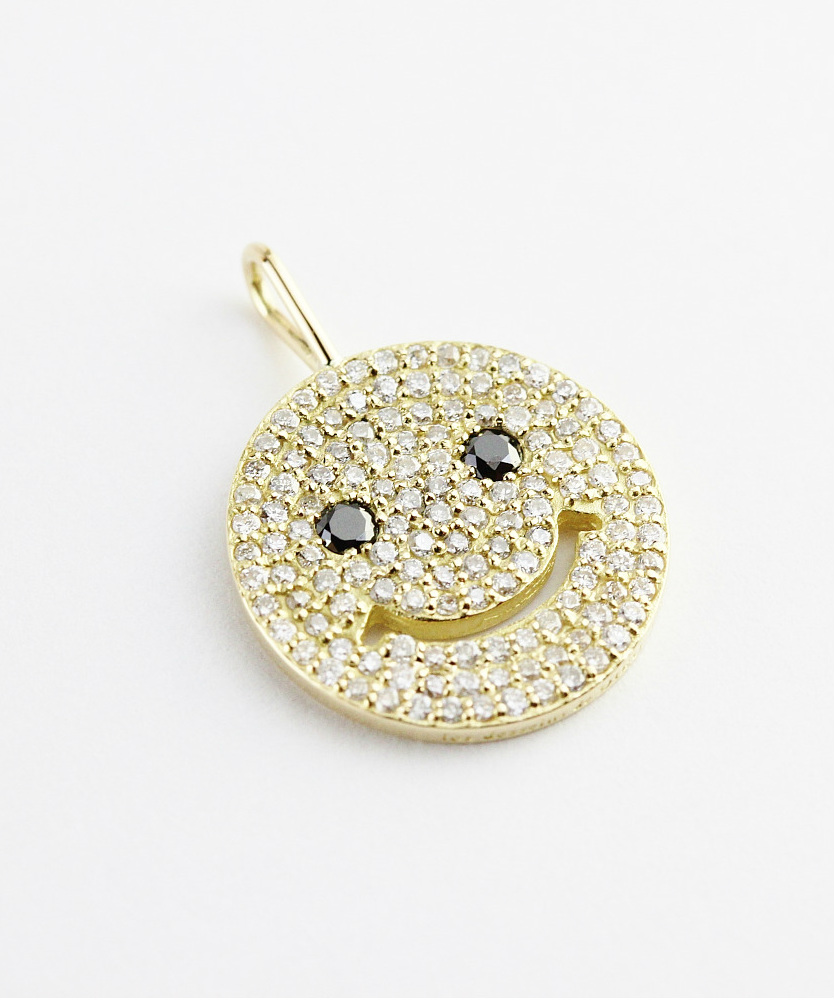 レデッサンドゥデュー 948 スマイル ダイヤモンド ニコちゃん チャーム 18金,les desseins de DIEU Smile Diamond Charm K18