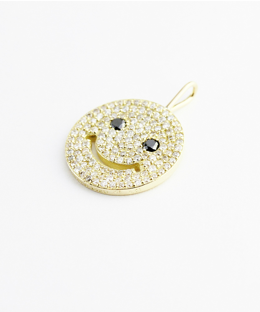 レデッサンドゥデュー 948 スマイル ダイヤモンド ニコちゃん チャーム 18金,les desseins de DIEU Smile Diamond Charm K18