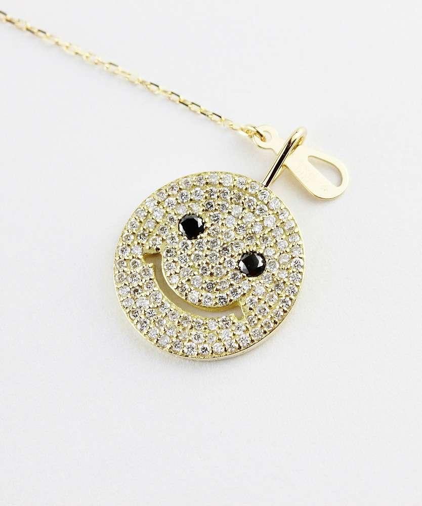 レデッサンドゥデュー 948 スマイル ダイヤモンド ニコちゃん チャーム 18金,les desseins de DIEU Smile Diamond Charm K18