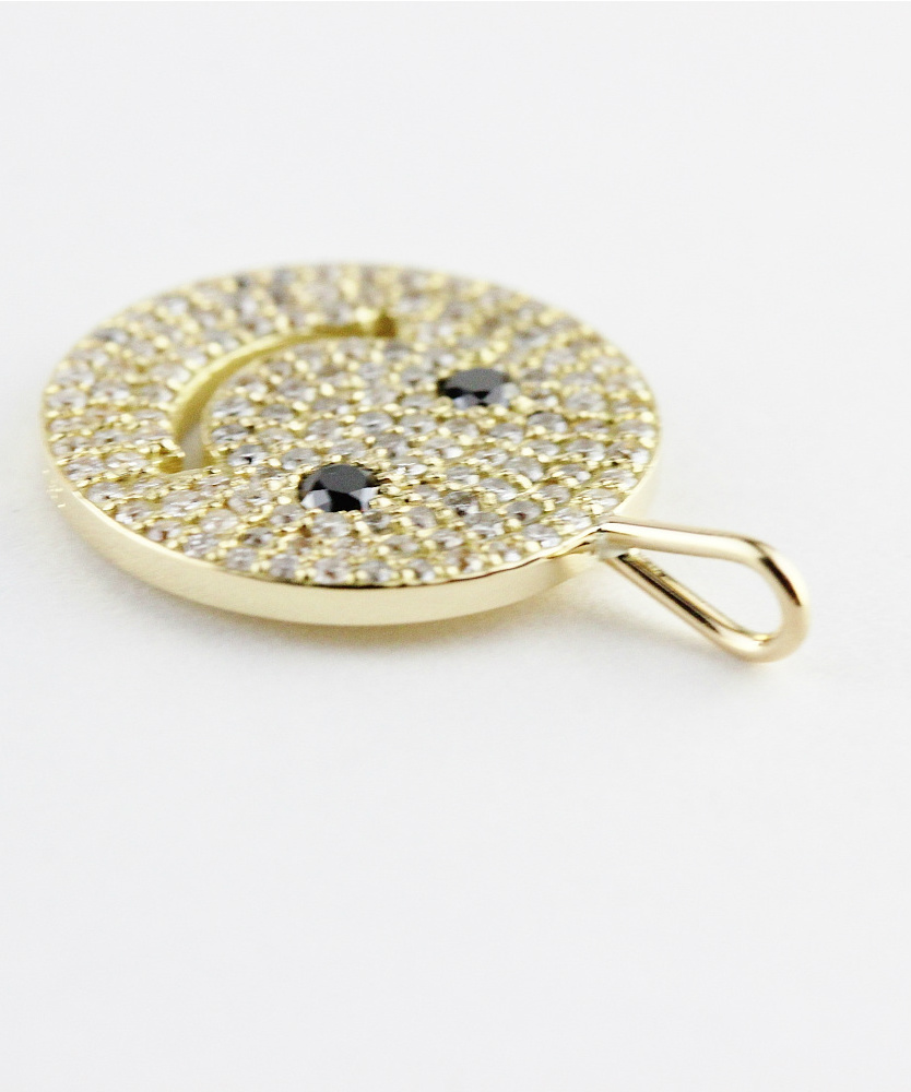 レデッサンドゥデュー 948 スマイル ダイヤモンド ニコちゃん チャーム 18金,les desseins de DIEU Smile Diamond Charm K18