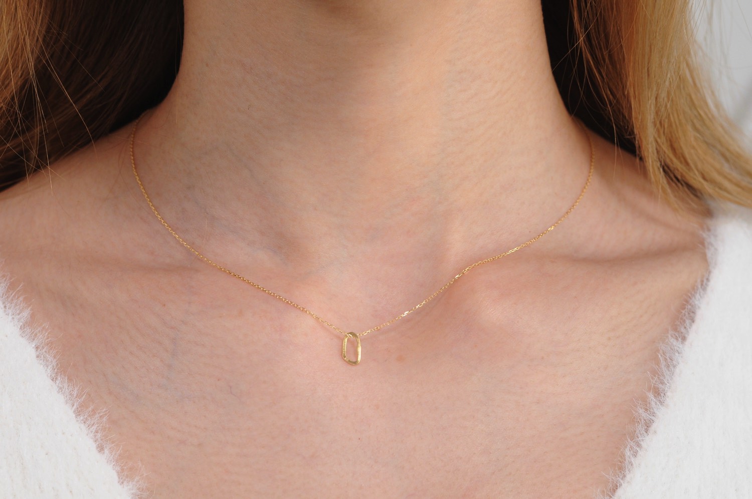 レデッサンドゥデュー 953 アブストラクト 華奢ネックレス 抽象的 18金,les desseins de DIEU Abstract Necklace K18