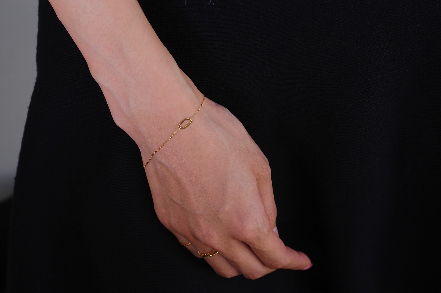 レデッサンドゥデュー 954 アブストラクト 華奢ブレスレット 抽象的 18金,les desseins de DIEU Abstract Bracelet K18