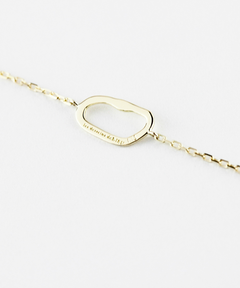 レデッサンドゥデュー 954 アブストラクト 華奢ブレスレット 抽象的 18金,les desseins de DIEU Abstract Bracelet K18