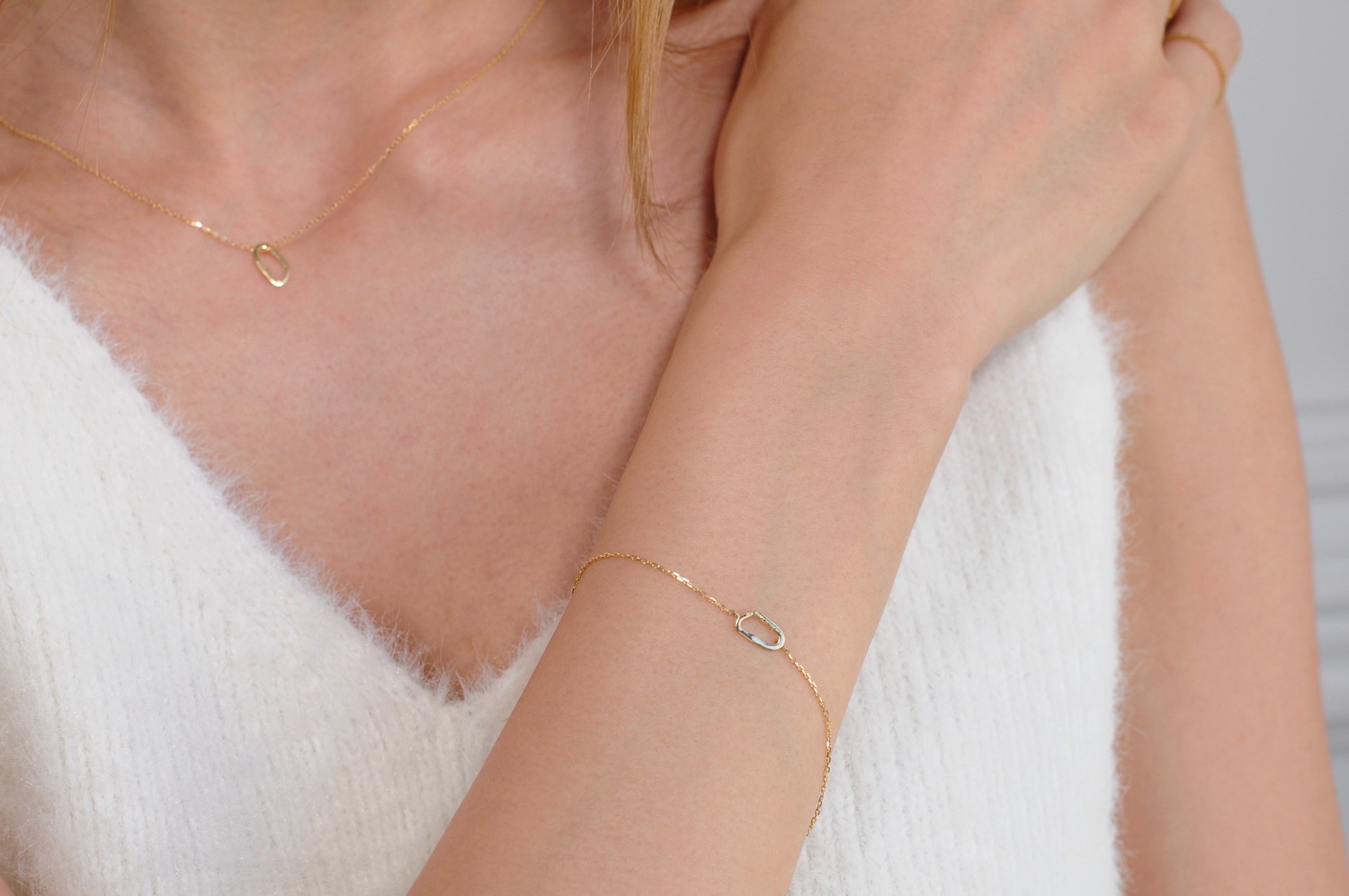 レデッサンドゥデュー 954 アブストラクト 華奢ブレスレット 抽象的 18金,les desseins de DIEU Abstract Bracelet K18