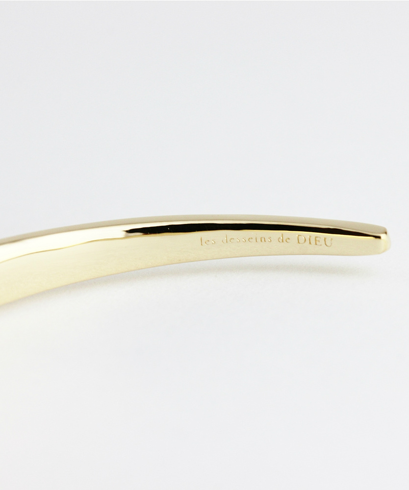 レデッサンドゥデュー 955 グロッシー ゴールド グラデーション バングル 18金,les desseins de DIEU Glossy Gold Gradation Bangle K18