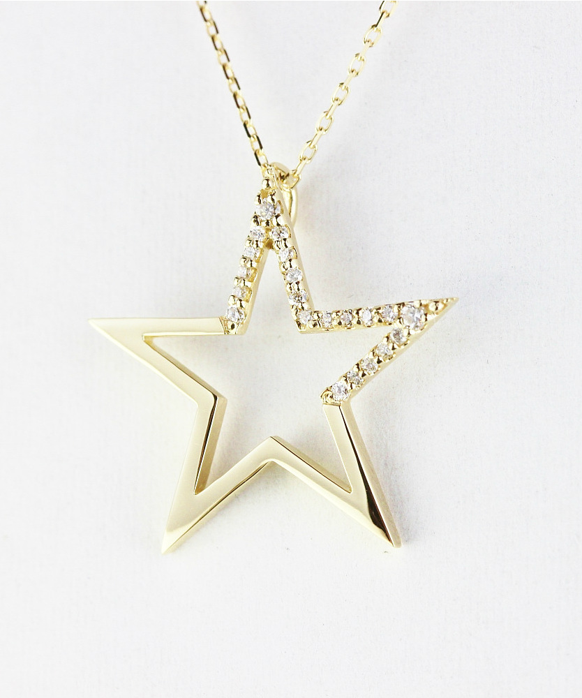 レデッサンドゥデュー 957 スターリーナイト スター ネックレス 18金,les desseins de DIEU Starry Night Star Necklace K18