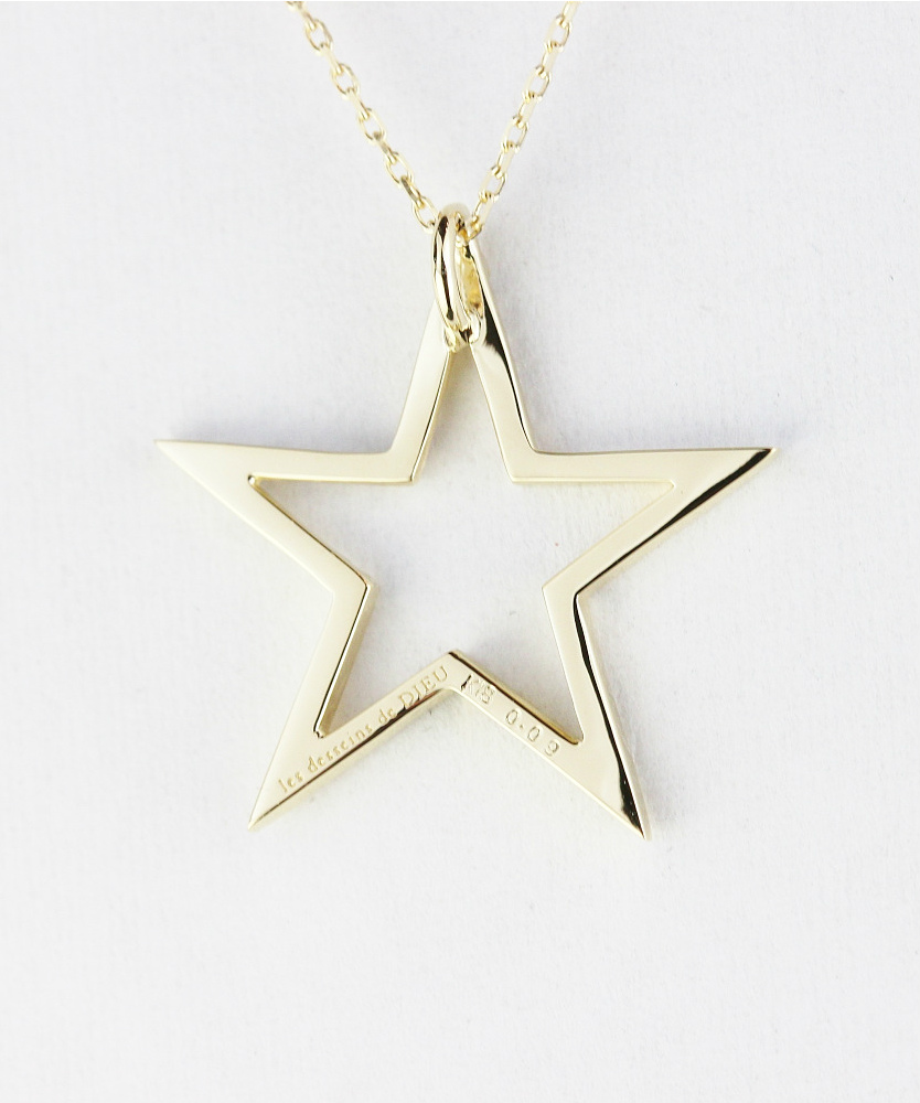 レデッサンドゥデュー 957 スターリーナイト スター ネックレス 18金,les desseins de DIEU Starry Night Star Necklace K18