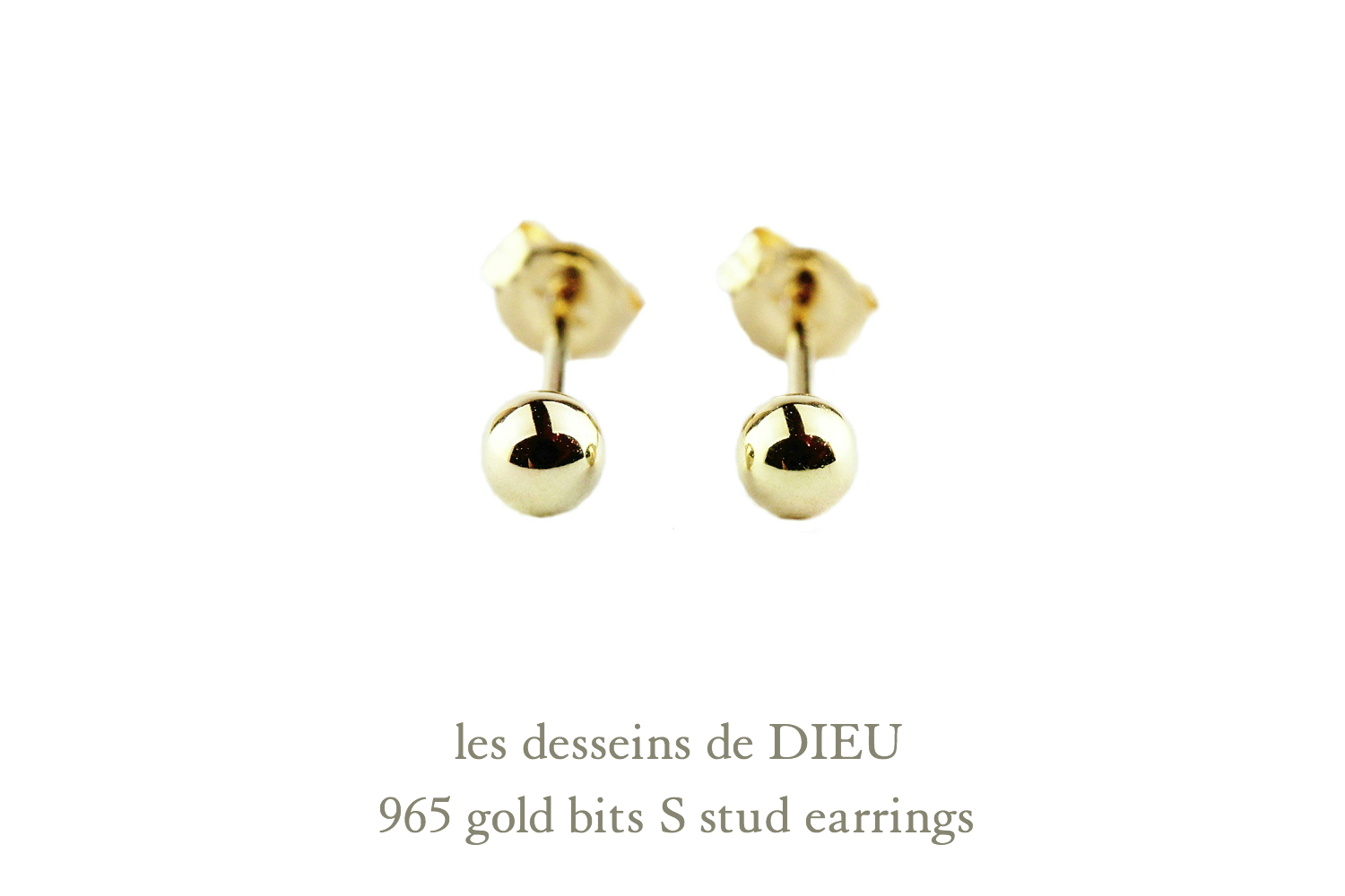 レデッサンドゥデュー 965 ゴールド ビッツ スタッド ピアス 18金,les desseins de dieu Gold Bits S Stud Earrings K18