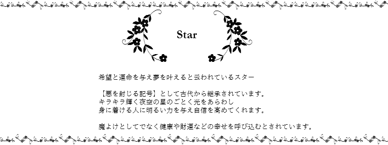 les desseins de DIEU Motif Jewelry Star レデッサンドゥデュー モチーフ ジュエリー スター 星 意味