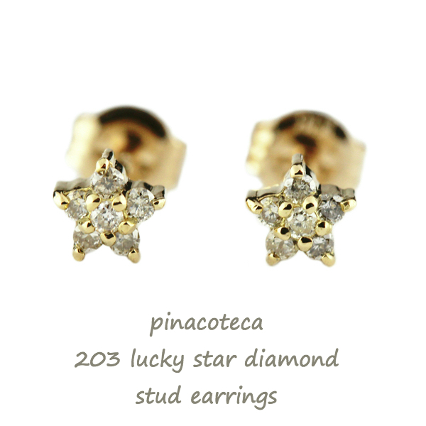 pinacoteca 203 Lucky Star Diamond Stud Earrings ピナコテーカ ラッキー スター ダイヤモンド スタッド ピアス