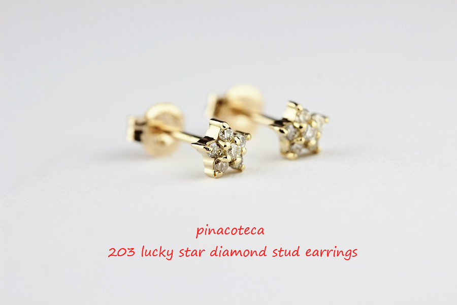 pinacoteca 203 Lucky Star Diamond Stud Earrings ピナコテーカ ラッキー スター ダイヤモンド スタッド ピアス