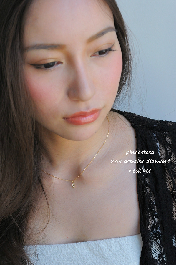 pinacoteca 239 アスタリスク ダイヤモンド ネックレス K18,ピナコテーカ Asterisk Diamond Necklace 18金　華奢ネックレス