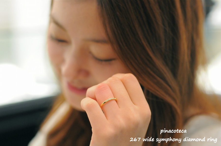 ピナコテーカ 267 ワイド シンフォニー ダイヤモンド 華奢 リング 18金,pinacoteca Wide Symphony Diamond Ring K18