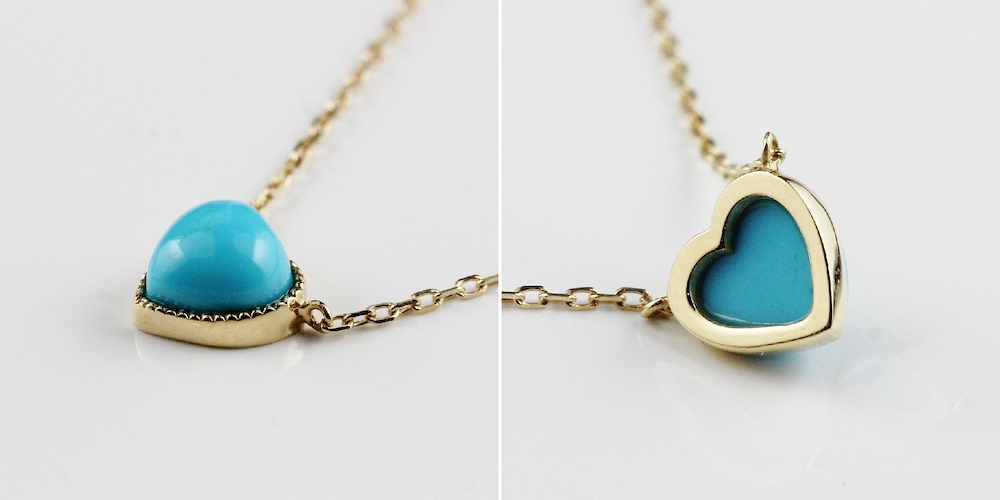 ピナコテーカ 367 ハート ターコイズ ネックレス 18金,pinacoteca Heart Turquoise Necklace K18