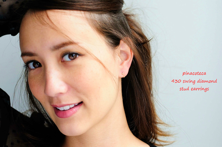 pinacoteca 430 Swing Diamond Stud Earrings ピナコテーカ スウィング ダイヤモンド 揺れる 華奢 スタッド ピアス