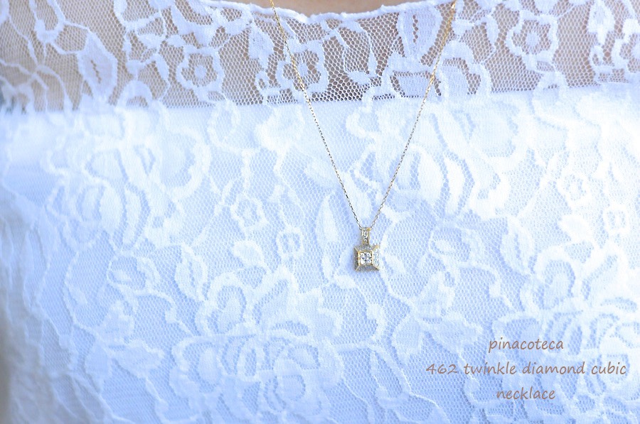 ピナコテーカ 462 トゥウィンクル ダイヤモンド キュービック ロング ネックレス 18金,pinacoteca Twinkle Diamond Cubic Necklace K18