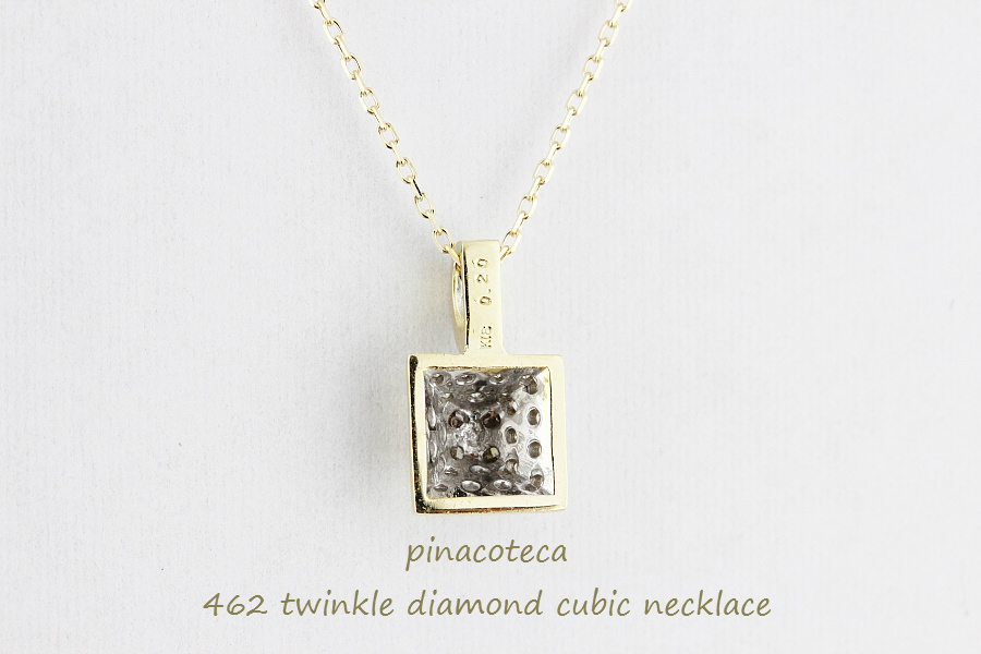 ピナコテーカ 462 トゥウィンクル ダイヤモンド キュービック ロング ネックレス 18金,pinacoteca Twinkle Diamond Cubic Necklace K18