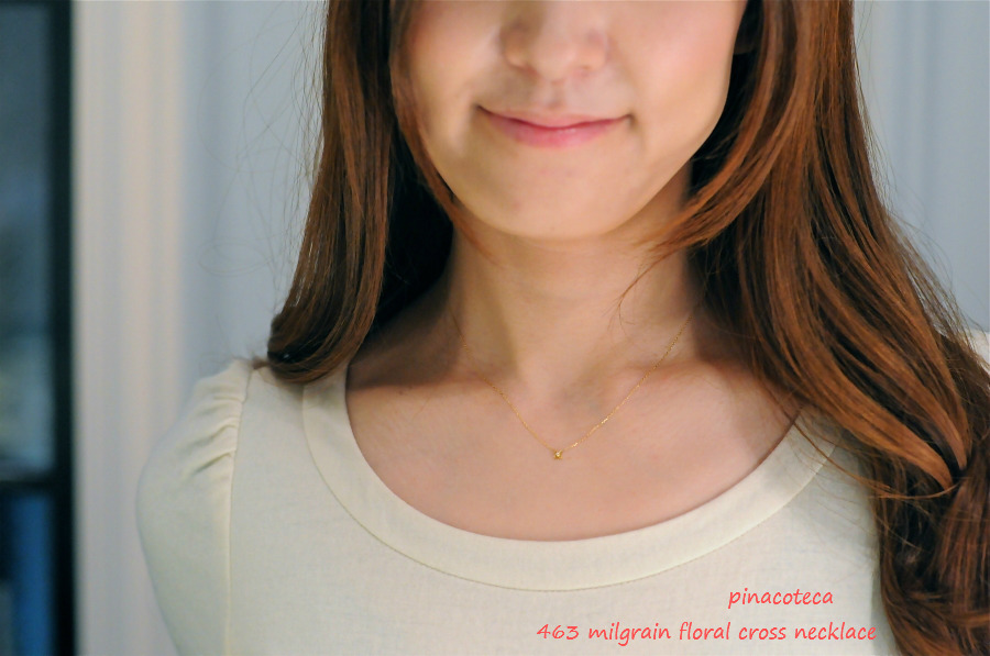 pinacoteca 463 milgrain floral cross necklace ミルグレイン フローラル クロス ネックレス ピナコテーカ