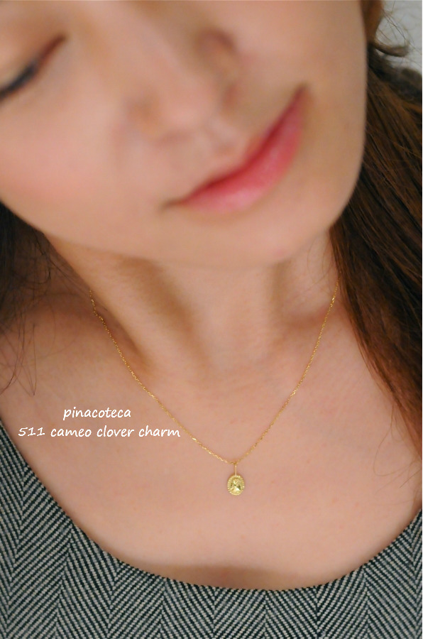 pinacoteca 511 Cameo Clover Charm カメオ クローバー チャーム ピナコテーカ