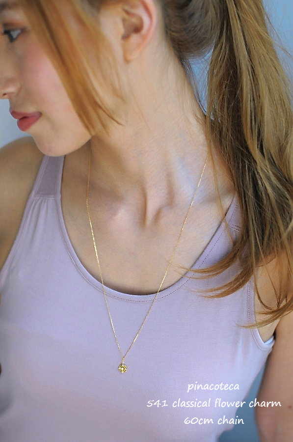 ピナコテーカ 541 クラシカル フラワー ダイヤモンド チャーム 18金,pinacoteca Classical Flower Diamond Charm K18