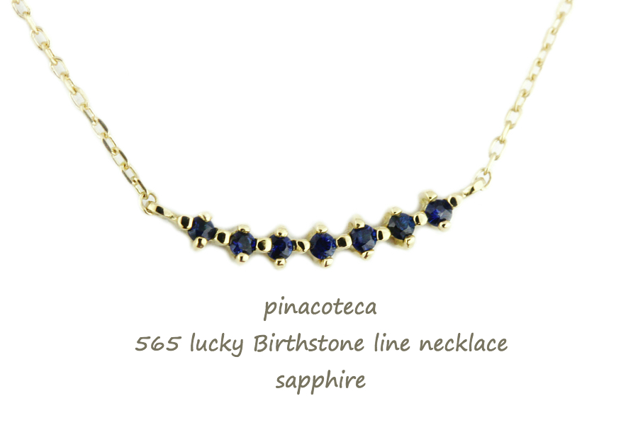 ピナコテーカ 565 ラッキー 誕生石 ライン 華奢ネックレス 18金,pinacoteca Lucky Birthstone Line Necklace K18