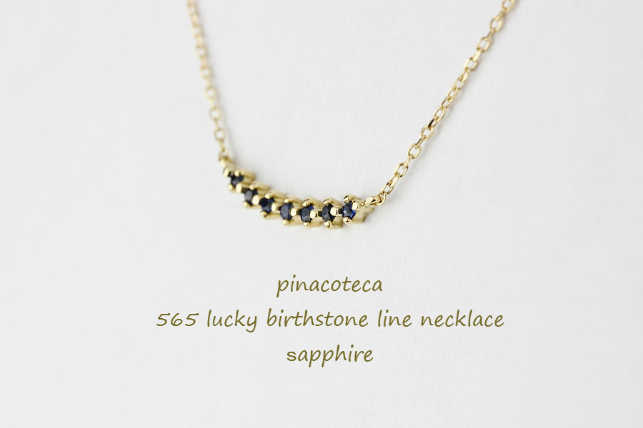 ピナコテーカ 565 ラッキー 誕生石 ライン 華奢ネックレス 18金,pinacoteca Lucky Birthstone Line Necklace K18