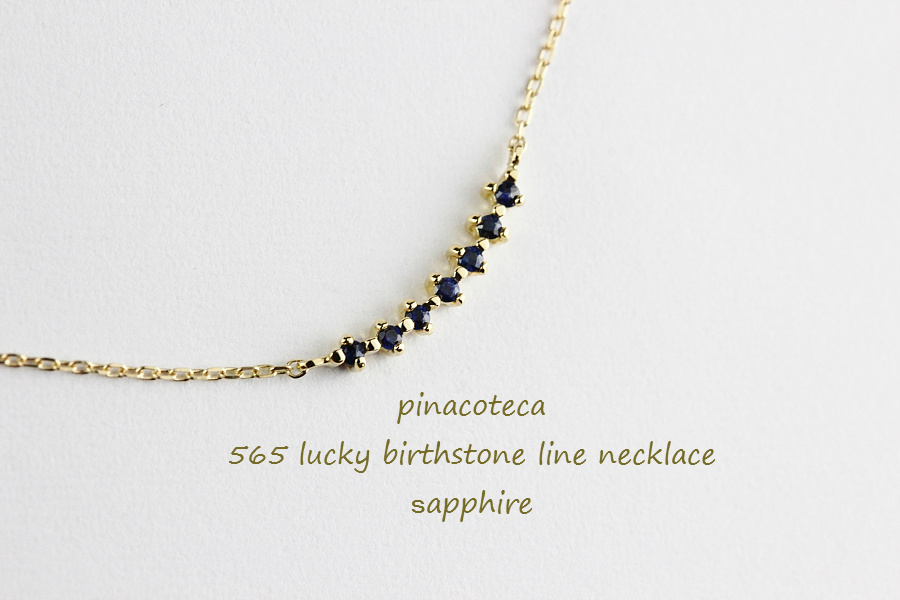 ピナコテーカ 565 ラッキー 誕生石 ライン 華奢ネックレス 18金,pinacoteca Lucky Birthstone Line Necklace K18