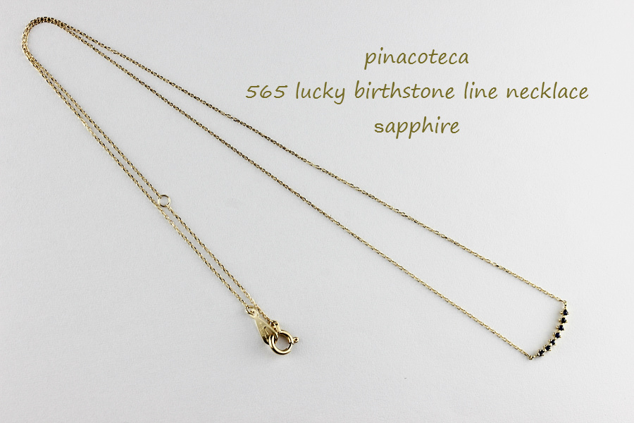 ピナコテーカ 565 ラッキー 誕生石 ライン 華奢ネックレス 18金,pinacoteca Lucky Birthstone Line Necklace K18