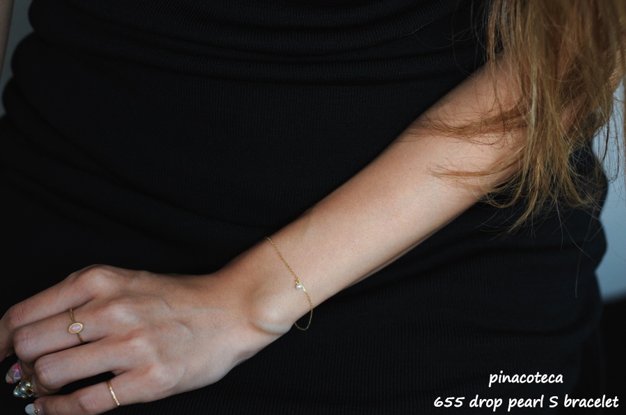 ピナコテーカ 655 淡水 パール 一粒 華奢ブレスレット スキンジュエリー 18金,pinacoteca Drop Pearl Bracelet K18