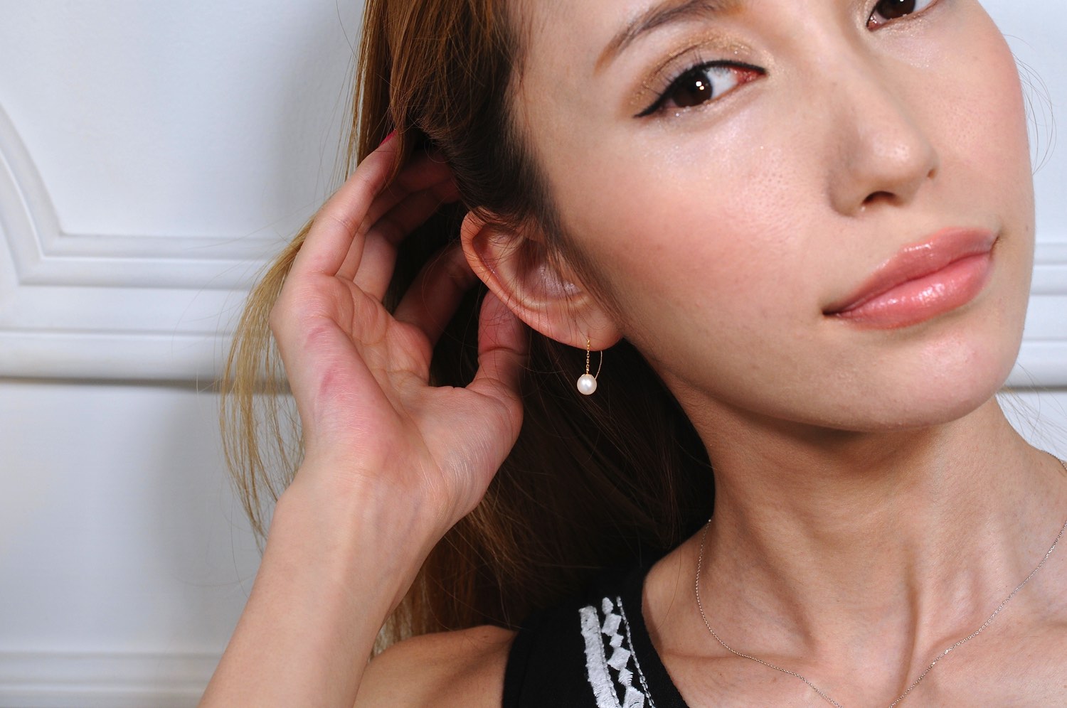 ピナコテーカ 659 ドロップ パール L スタッド アメリカン 華奢ピアス 18金,pinacoteca Drop Pearl Stud American Earrings K18