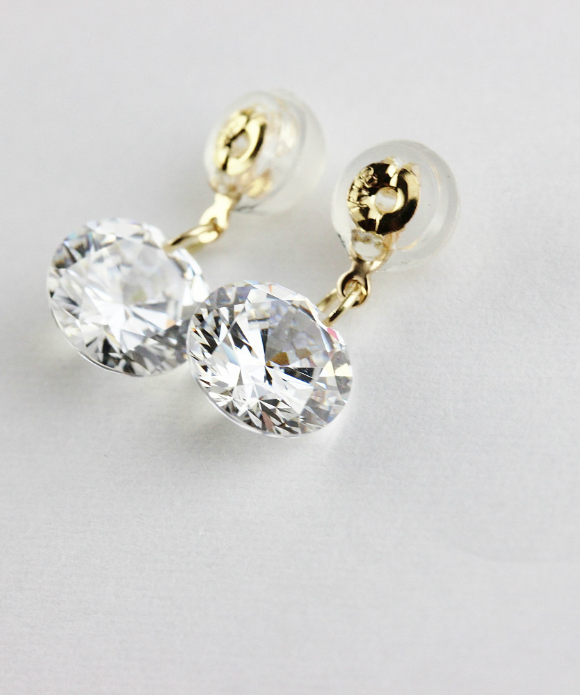 ピナコテーカ 689 バックキャッチ キュービックジルコニア ピアスキャッチ 7ミリ 18金,pinacoteca Cubic Zirconia Earrings Catch K18